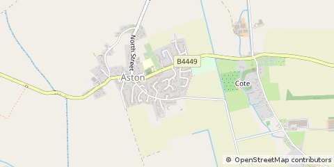 Map of Bampton, Oxfordshire