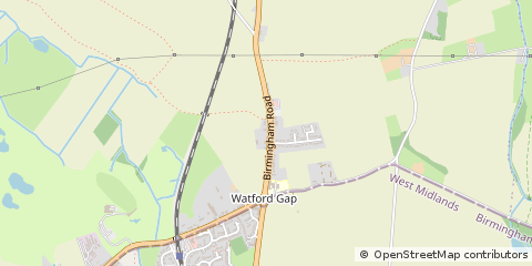 Map of Lichfield, Staffordshire