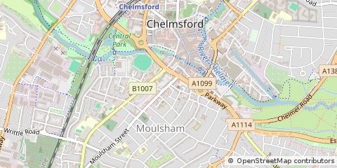 Map of Chelmsford