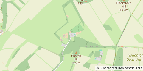 Map of Stockbridge, Hampshire