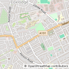 Map of Newcastle Upon Tyne, Tyne and Wear