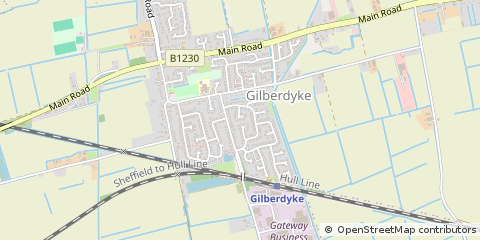 Map of Brough, East Yorkshire