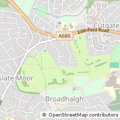 Map of Rochdale, Lancashire