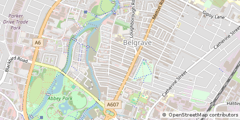 Map of Leicester