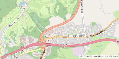 Map of Newport, Monmouthshire