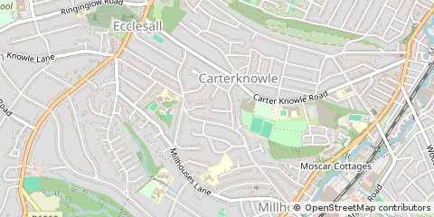 Map of Sheffield