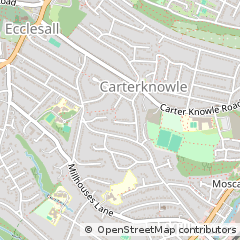 Map of Sheffield