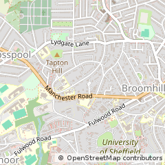Map of Sheffield