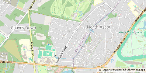 Map of Ascot, Berkshire