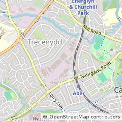 Map of Caerphilly, MID Glamorgan