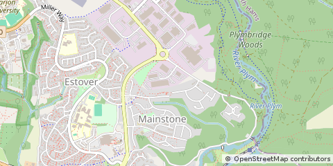 Map of Plymouth, Devon
