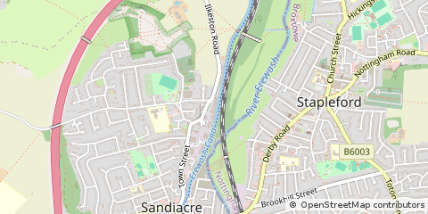 Map of Nottinghamshire