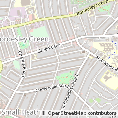 Map of Birmingham, West Midlands