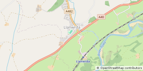 Map of Carmarthenshire