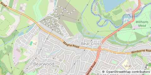 Map of Bournemouth, Dorset