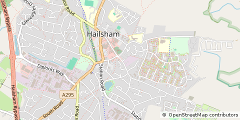 Map of Hailsham, East Sussex