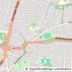 Map of Leeds, West Yorkshire