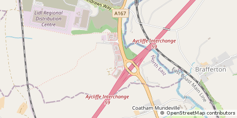 Map of Darlington