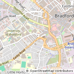 Map of Bradford, West Yorkshire