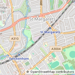 Map of Twickenham, Middlesex