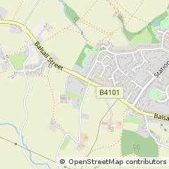 Map of Balsall Common, Warwickshire
