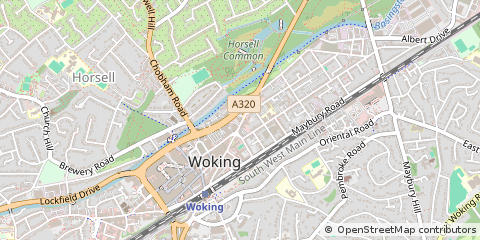 Map of Woking