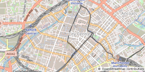 Map of Manchester