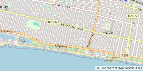 Map of Hove, East Sussex