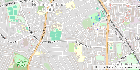 Map of Erith, Kent
