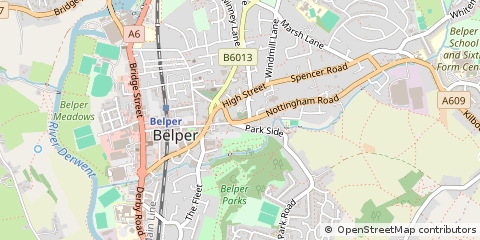 Map of Belper