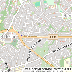 Map of Southampton, Hampshire