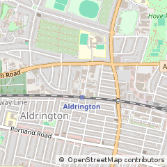 Map of Hove, East Sussex