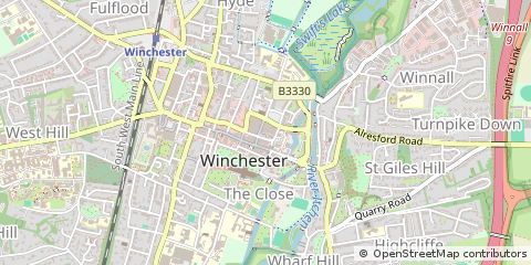 Map of Winchester