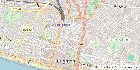 Map of Brighton, East Sussex