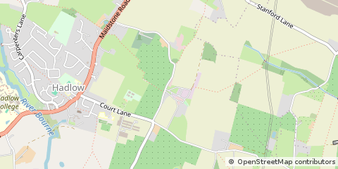 Map of Hadlow, Tonbridge