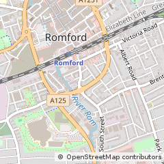 Map of Romford, Essex