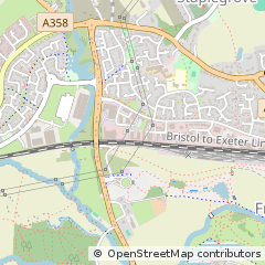 Map of Taunton, Somerset