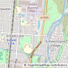 Map of Enfield, Middlesex