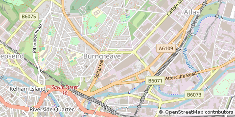 Map of Sheffield