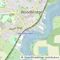 Map of Woodbridge, Suffolk
