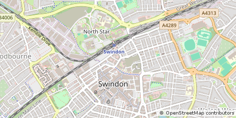 Map of Swindon