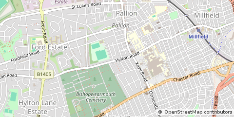 Map of Sunderland