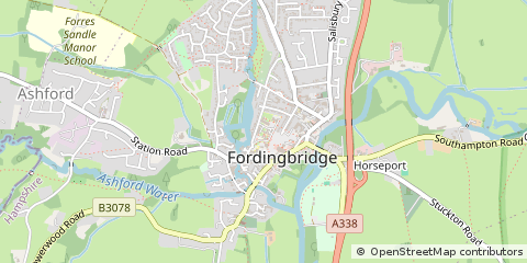 Map of Fordingbridge, Hampshire