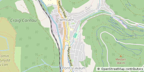 Map of Newport, Gwent