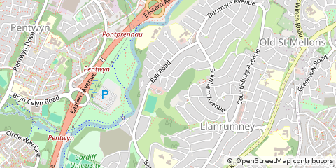 Map of Cardiff