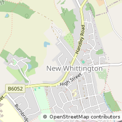 Map of Chesterfield, Derbyshire