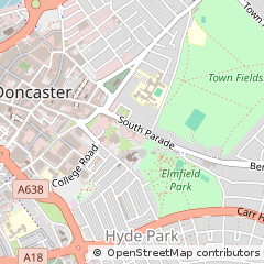 Map of Doncaster