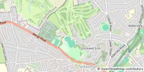 Map of Wolverhampton, West Midlands