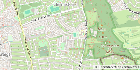 Map of Edinburgh, Midlothian