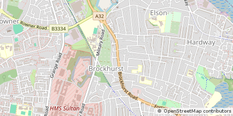 Map of Gosport, Hampshire